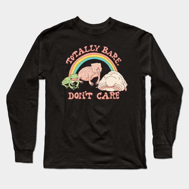 Totally Bare, Don't Care Long Sleeve T-Shirt by Hillary White Rabbit